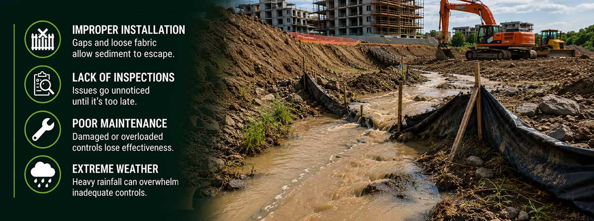Common Erosion Control Failures Found on Construction Sites
